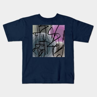 circles - scribble Kids T-Shirt